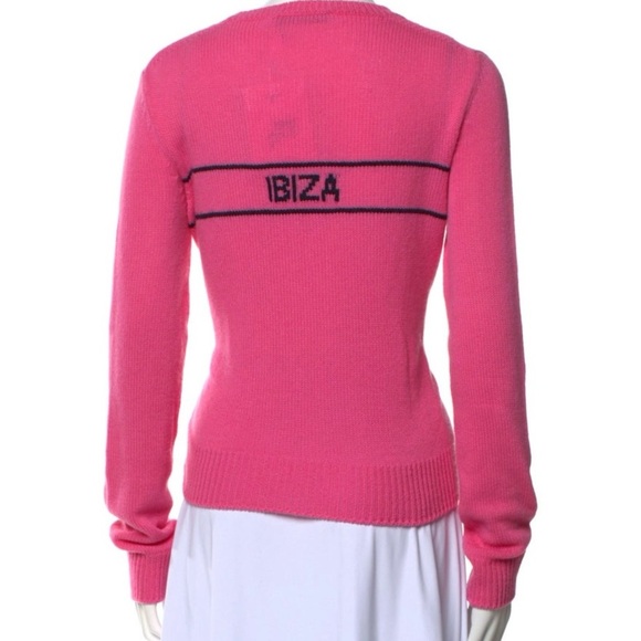 Dior Pink Graphic Cashmere Sweater - Picture 3 of 4